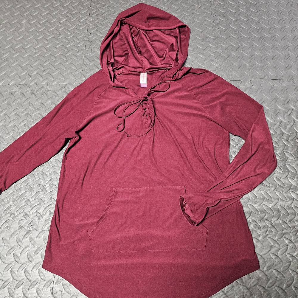 No Boundaries Maroon Hoodie Sweatshirt